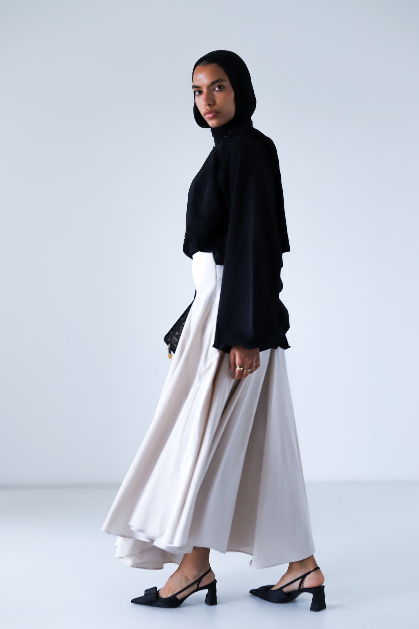 Cloudline Skirt — Beige