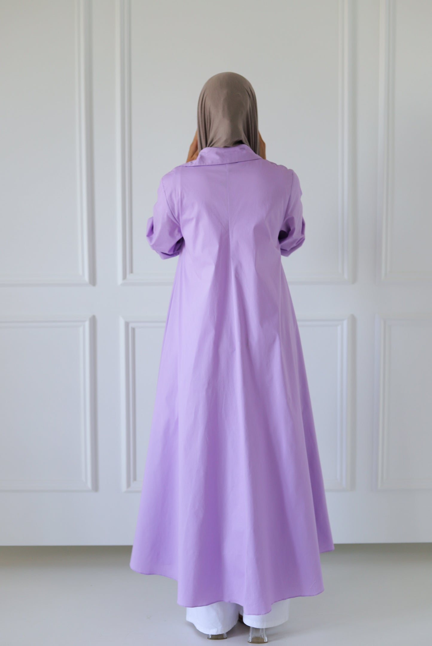 Flowy Long Shirt — Lilac