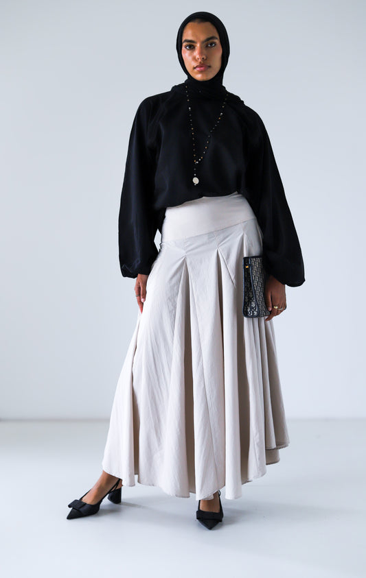 Cloudline Skirt — Beige