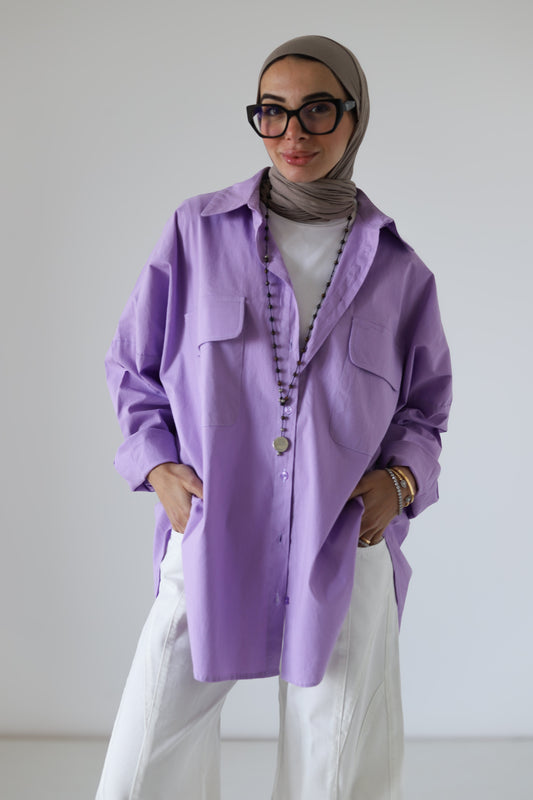 Street-style Shirt — Lilac