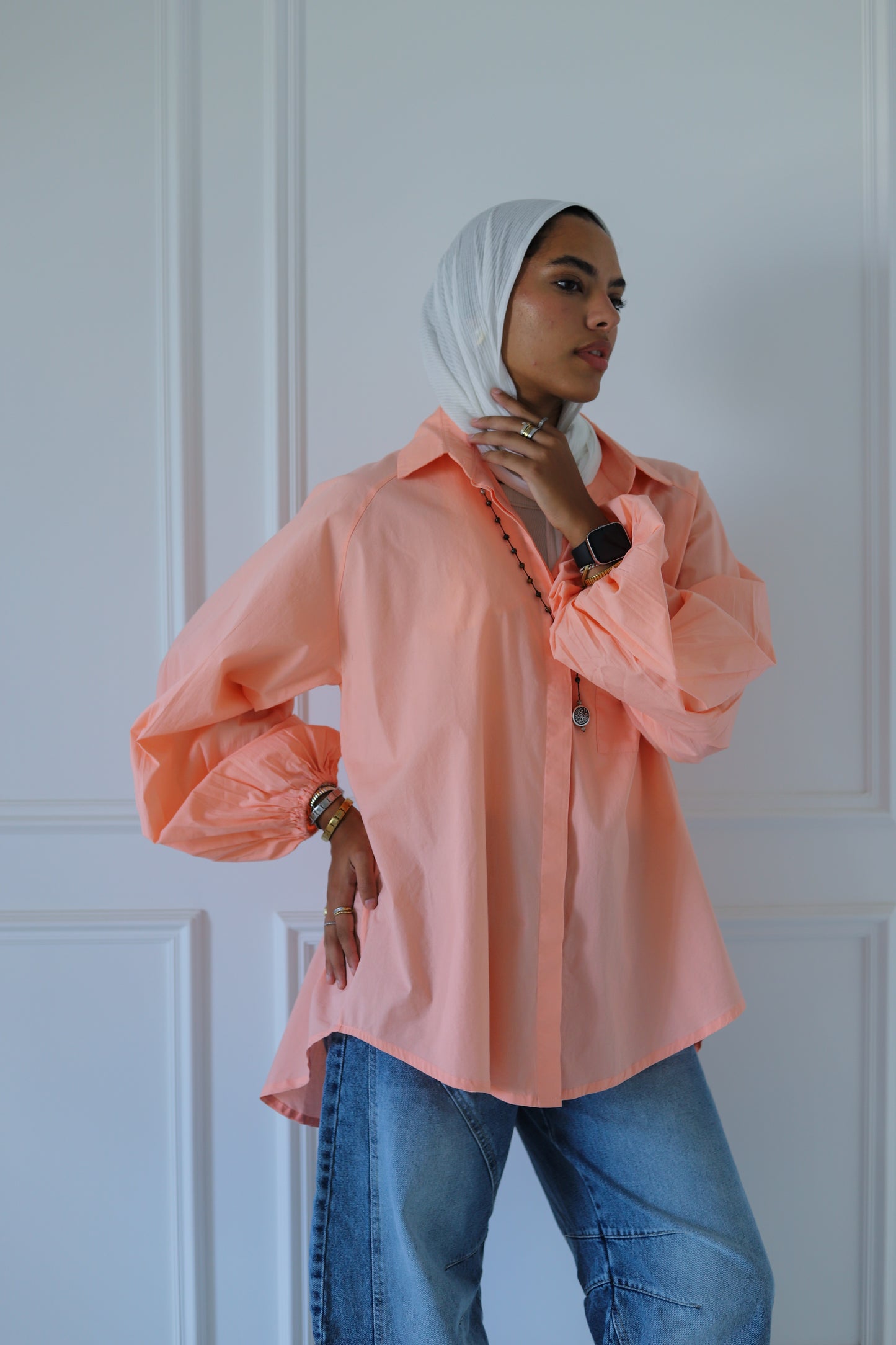 Jumper Sleeves Shirt — Simon