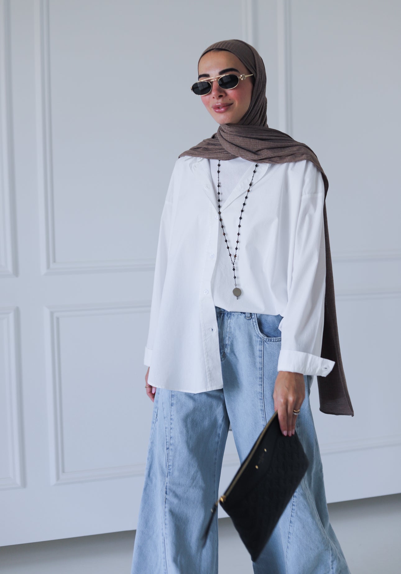 Zendaya Extra Wide Pants — Light Blue