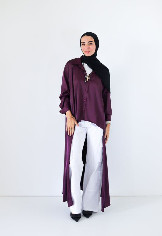 Asymmetric Shirt — Purple