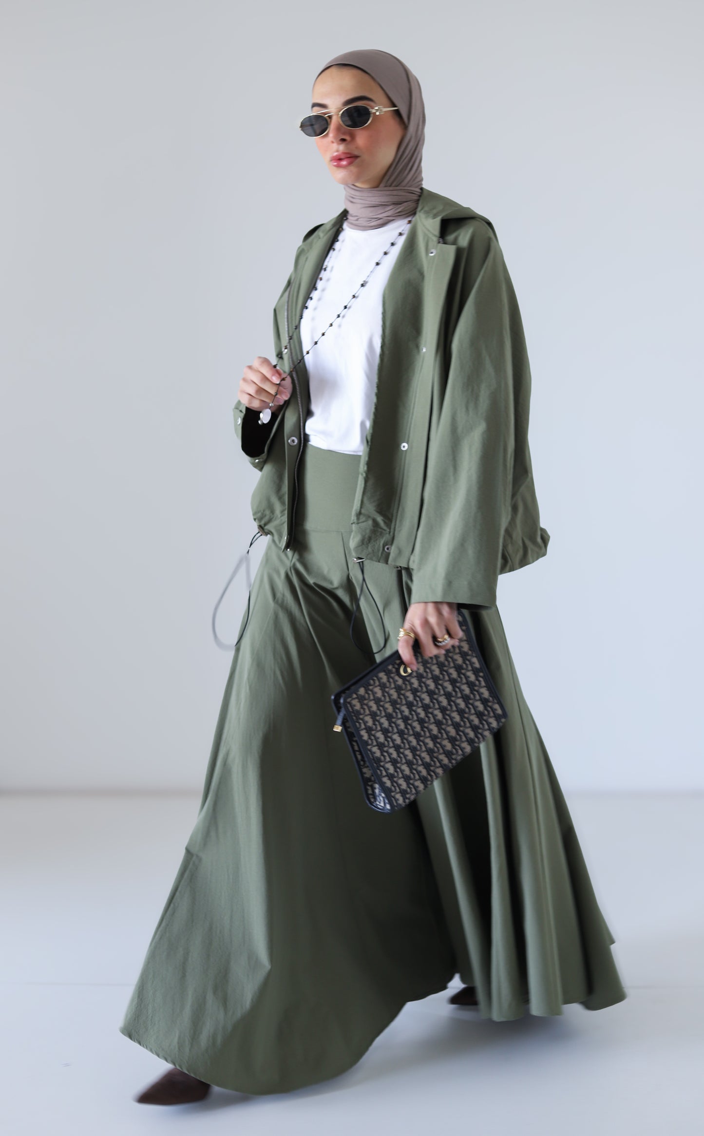 Cloudline Skirt — Olive