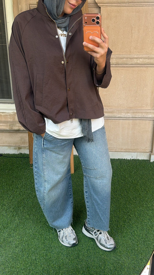 Balloon Denim Pants — Blue