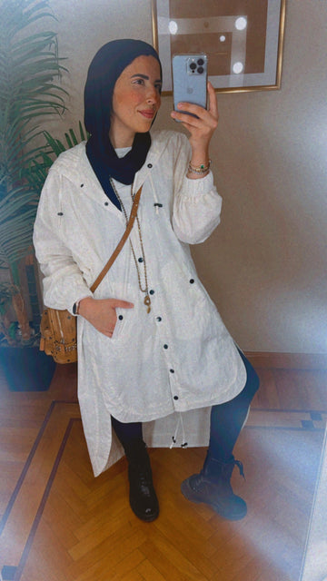 Snuggle Up Coat in White