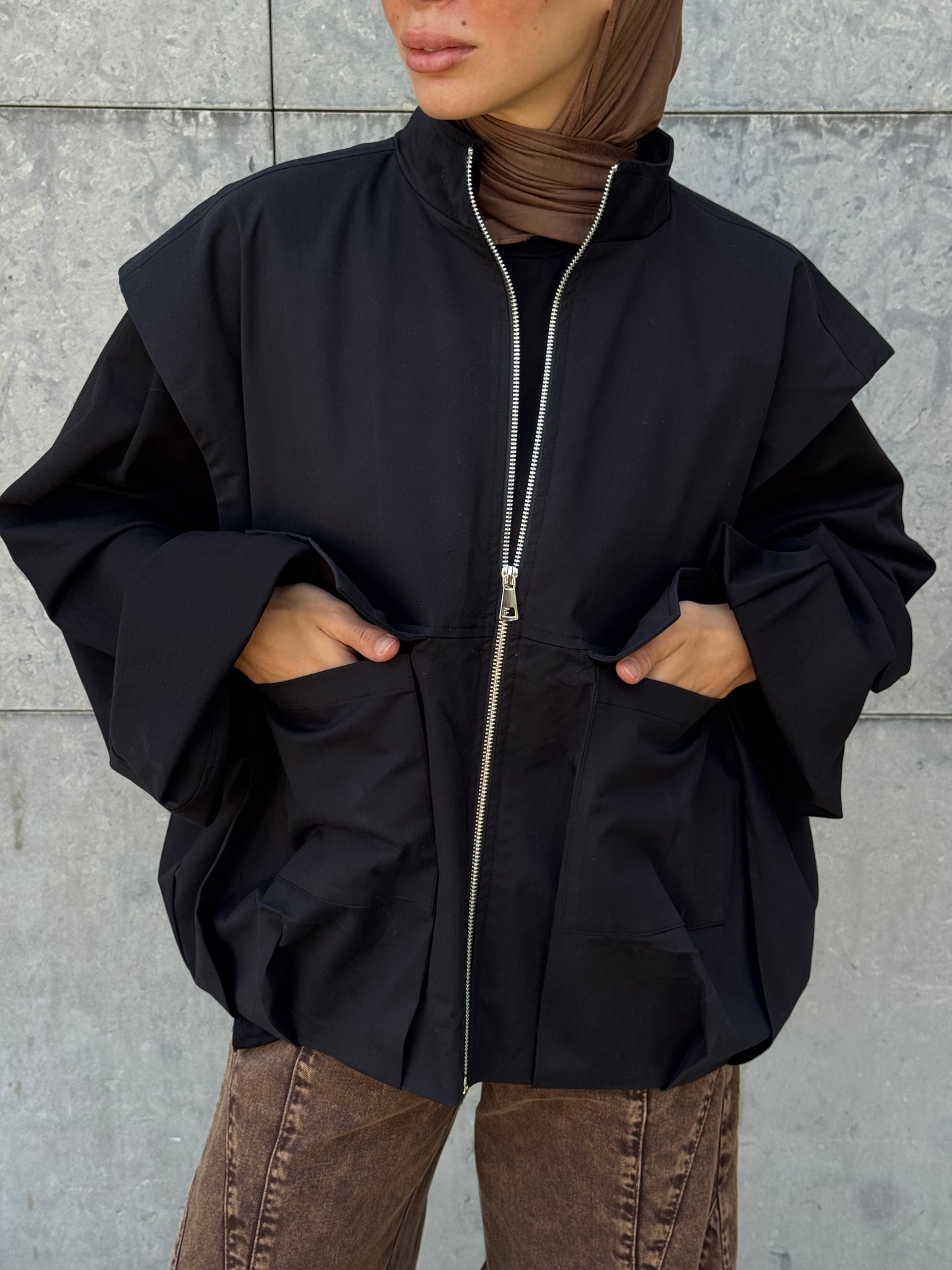 Bomber Vest — Black