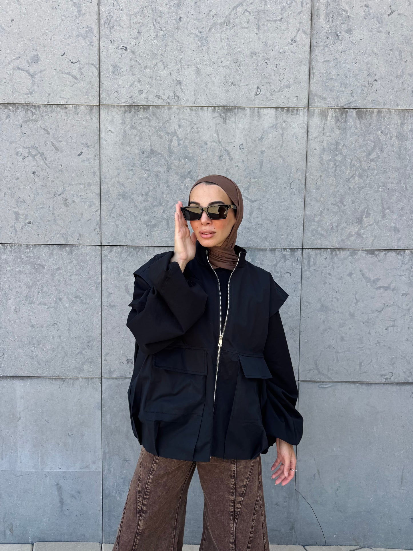 Bomber Vest — Black