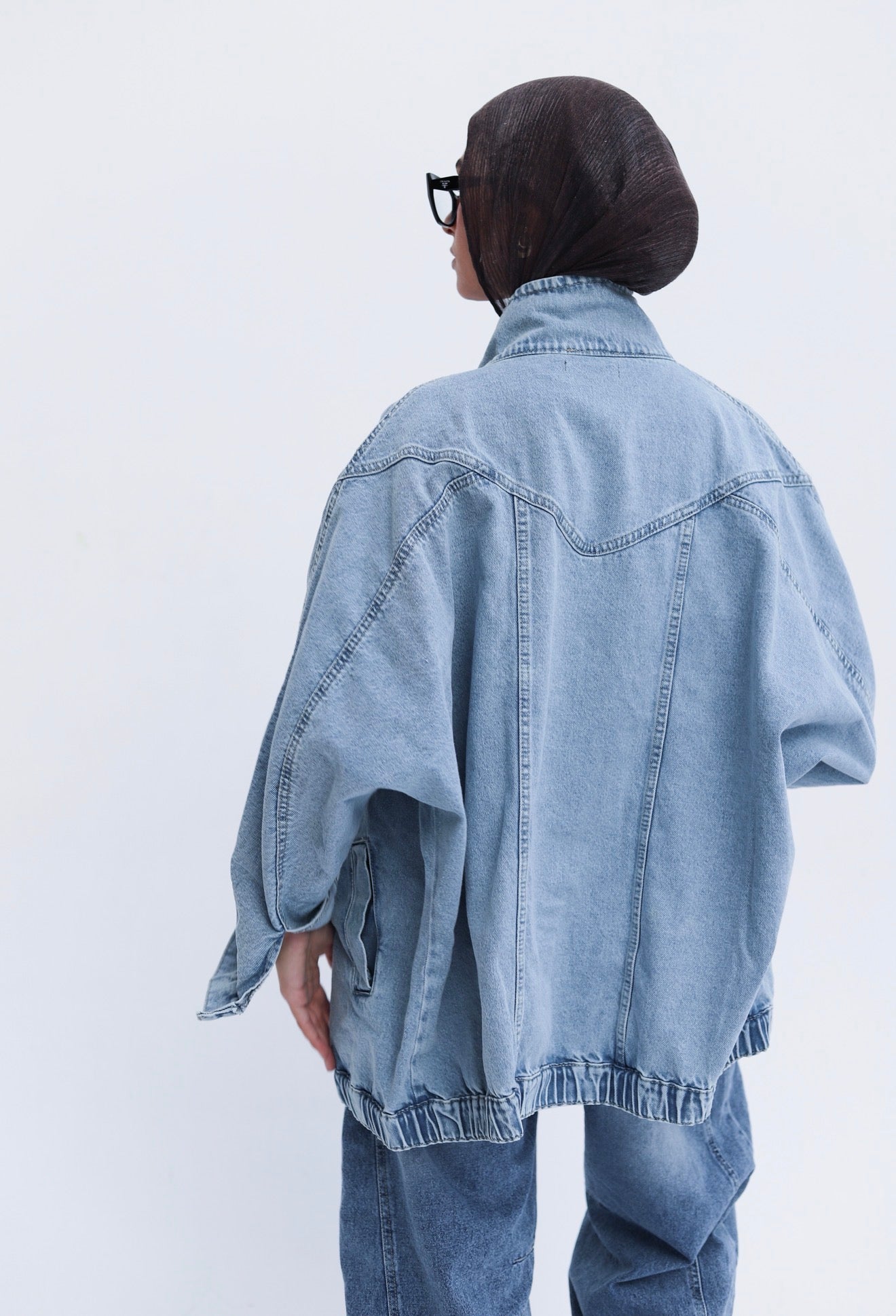 Huggie Denim Jacket — Blue