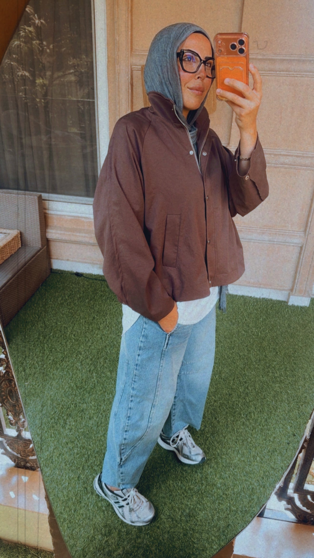 Balloon Denim Pants — Blue