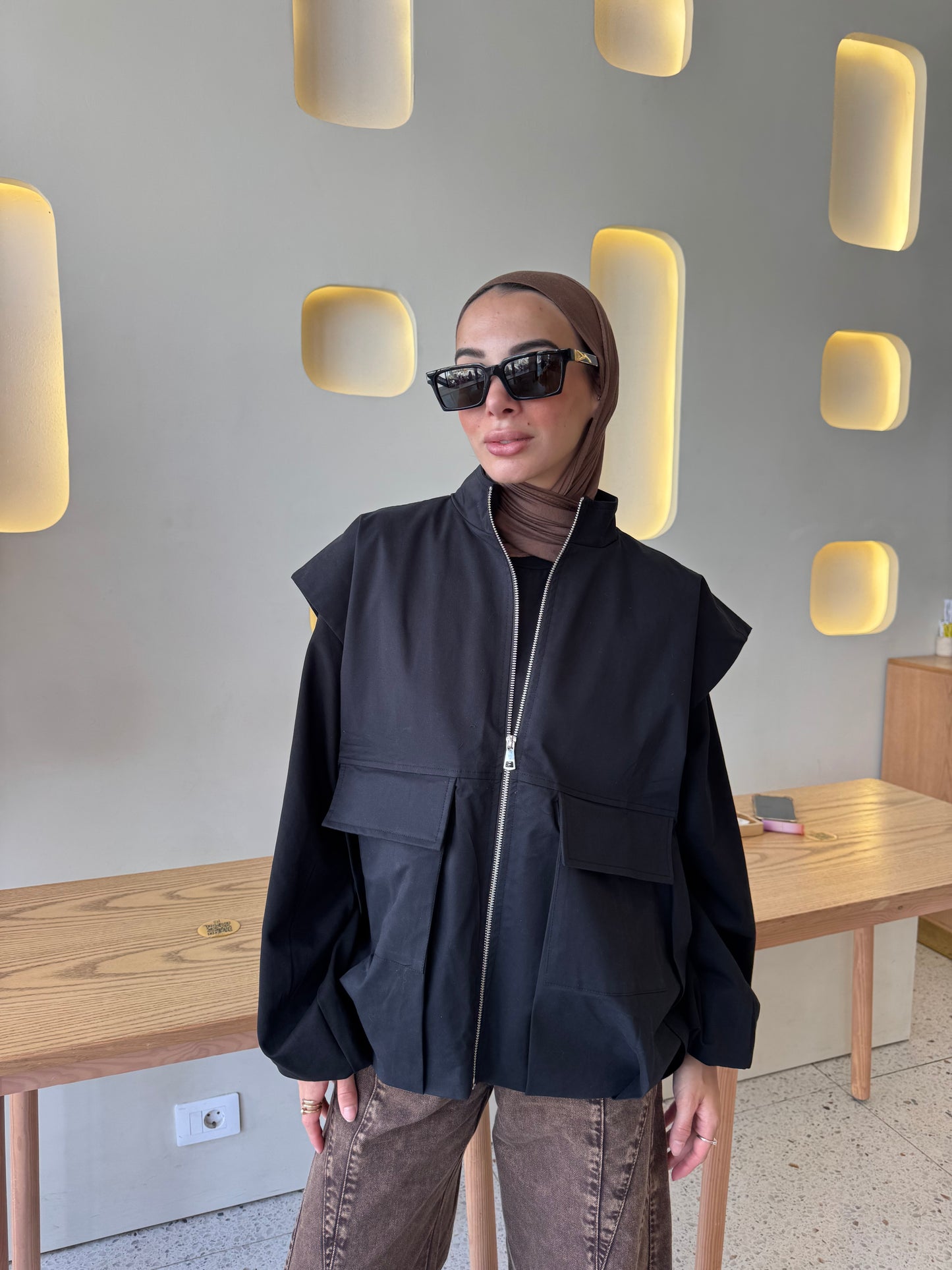 Bomber Vest — Black