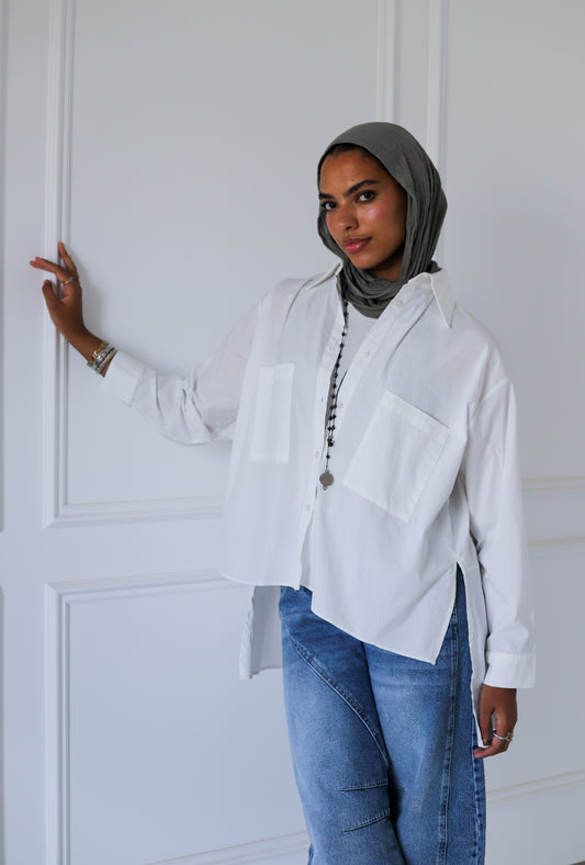 Unicorn Poplin Shirt — Offwhite