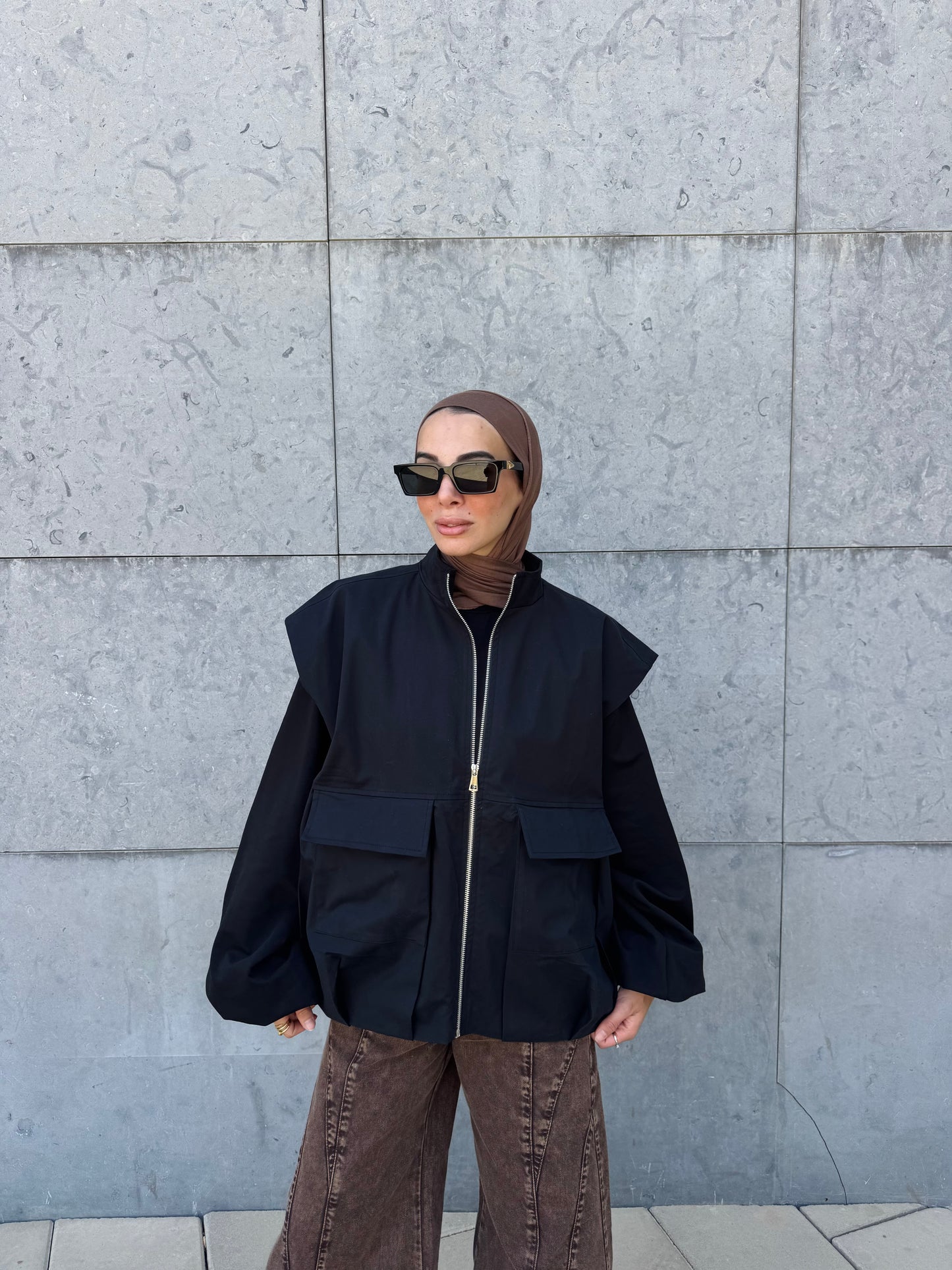Bomber Vest — Black