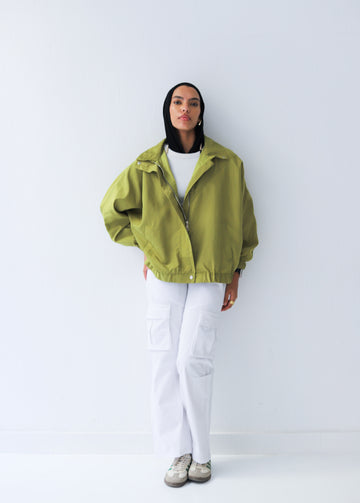 Huggie Waterproof Jacket – Lime