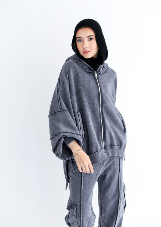 Everyday Zipper Set — Washed Grey