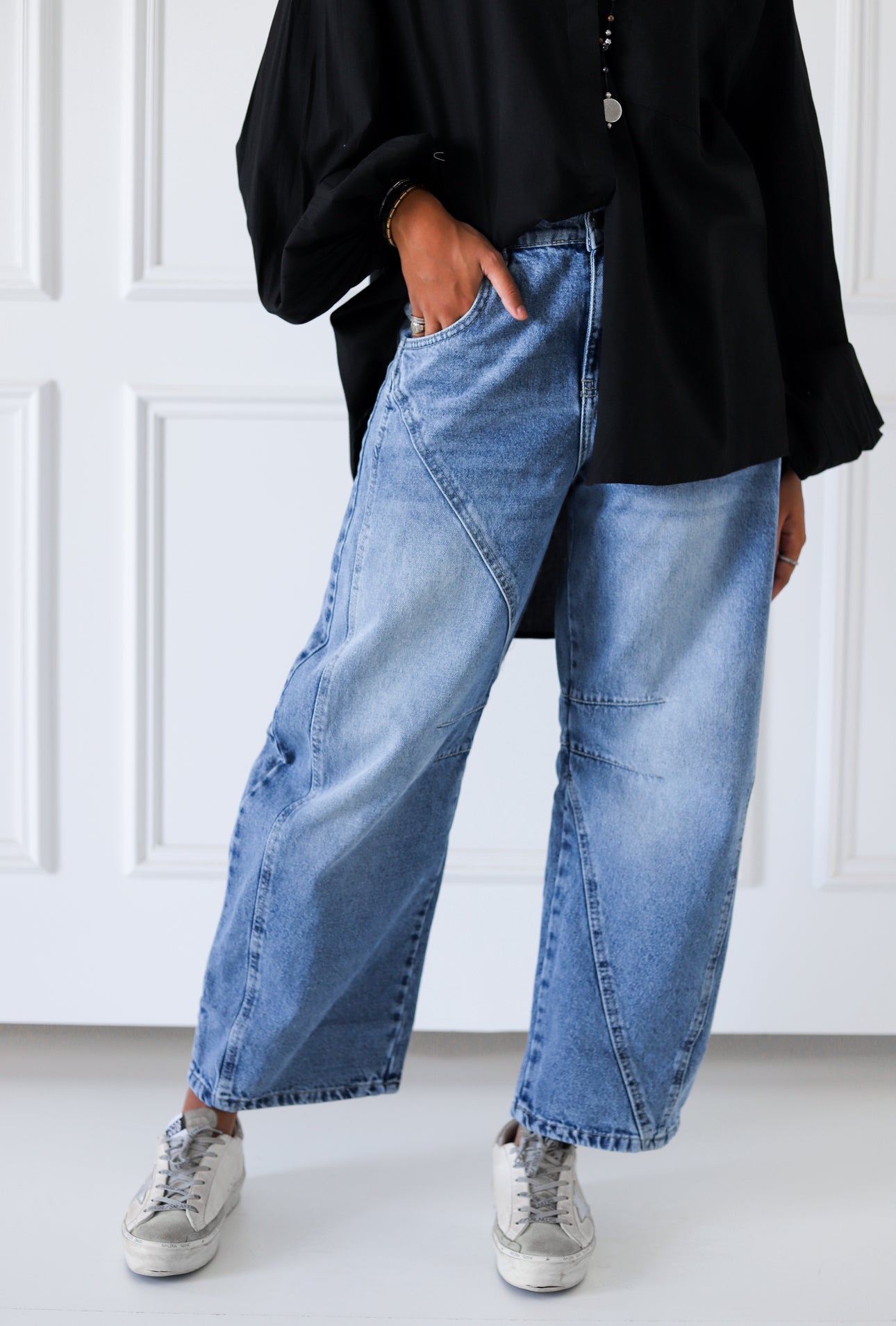 Balloon Denim Pants