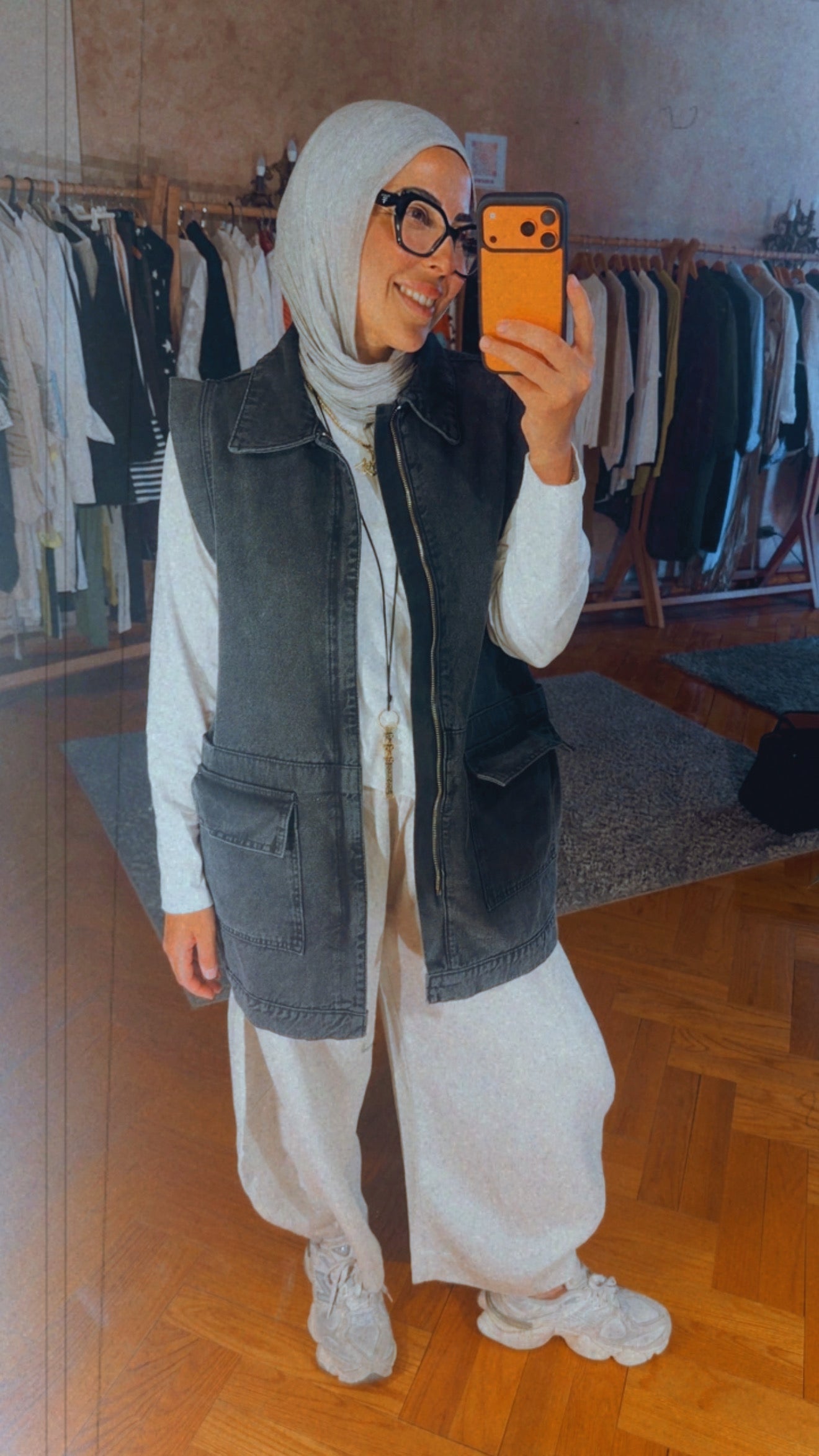 Denim Days Vest — Black