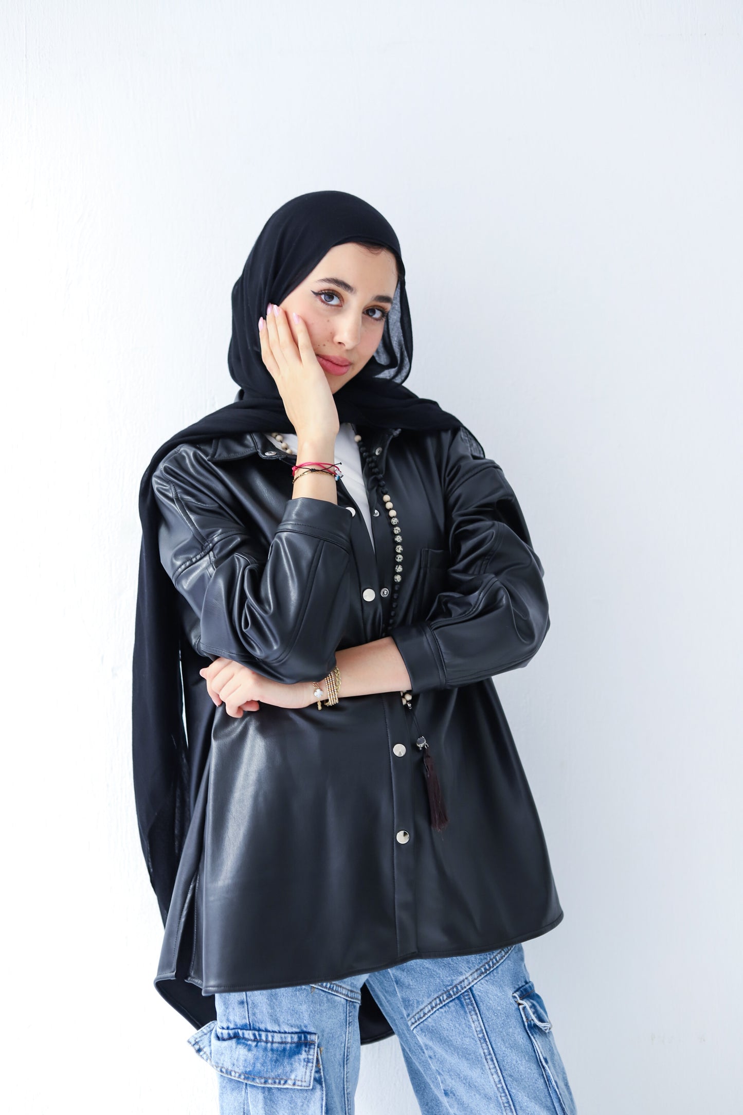 Sufeya Leather Shirt
