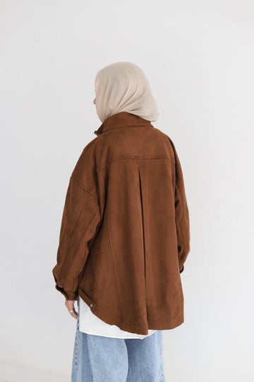 All Around Suede Jacket – Brown