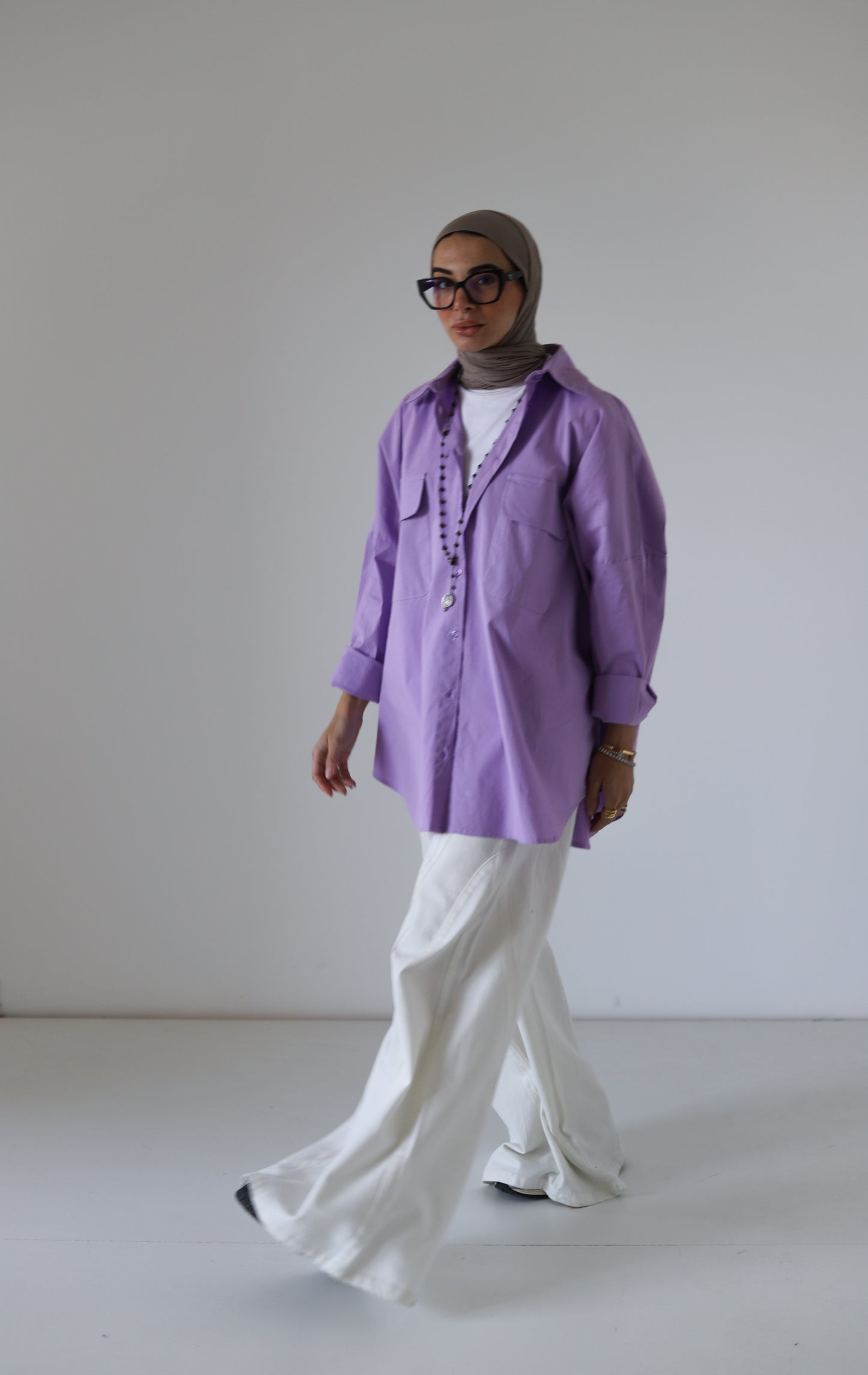 Street-style Shirt — Lilac