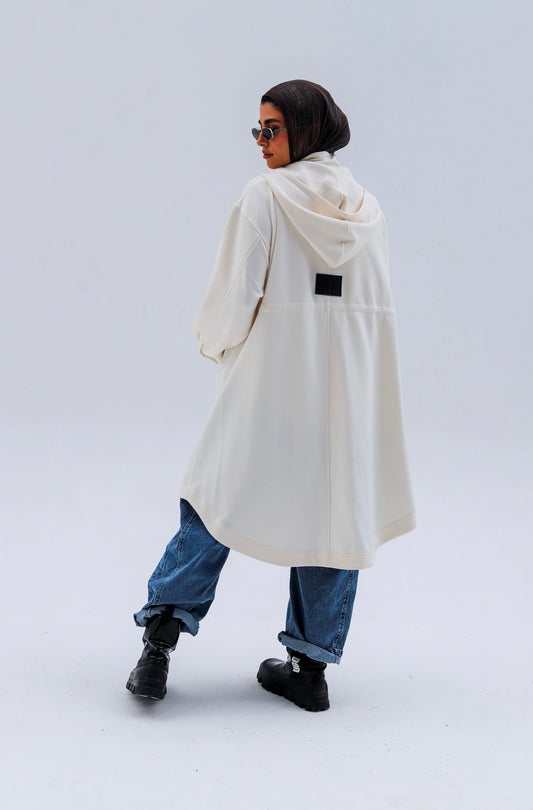 Cloud Long Jacket — Offwhite