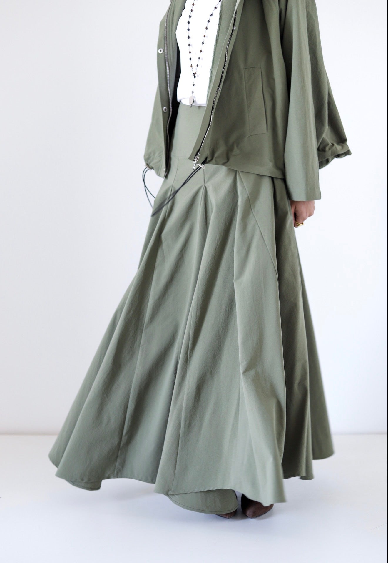 Cloudline Skirt — Olive