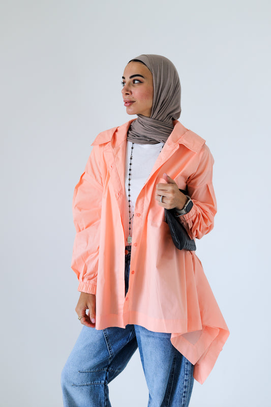 Wiggly Shirt — Salmon Pink