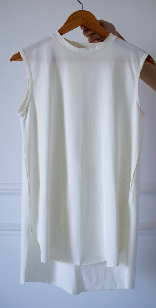 Basic Sleeveless Top - Offwhite
