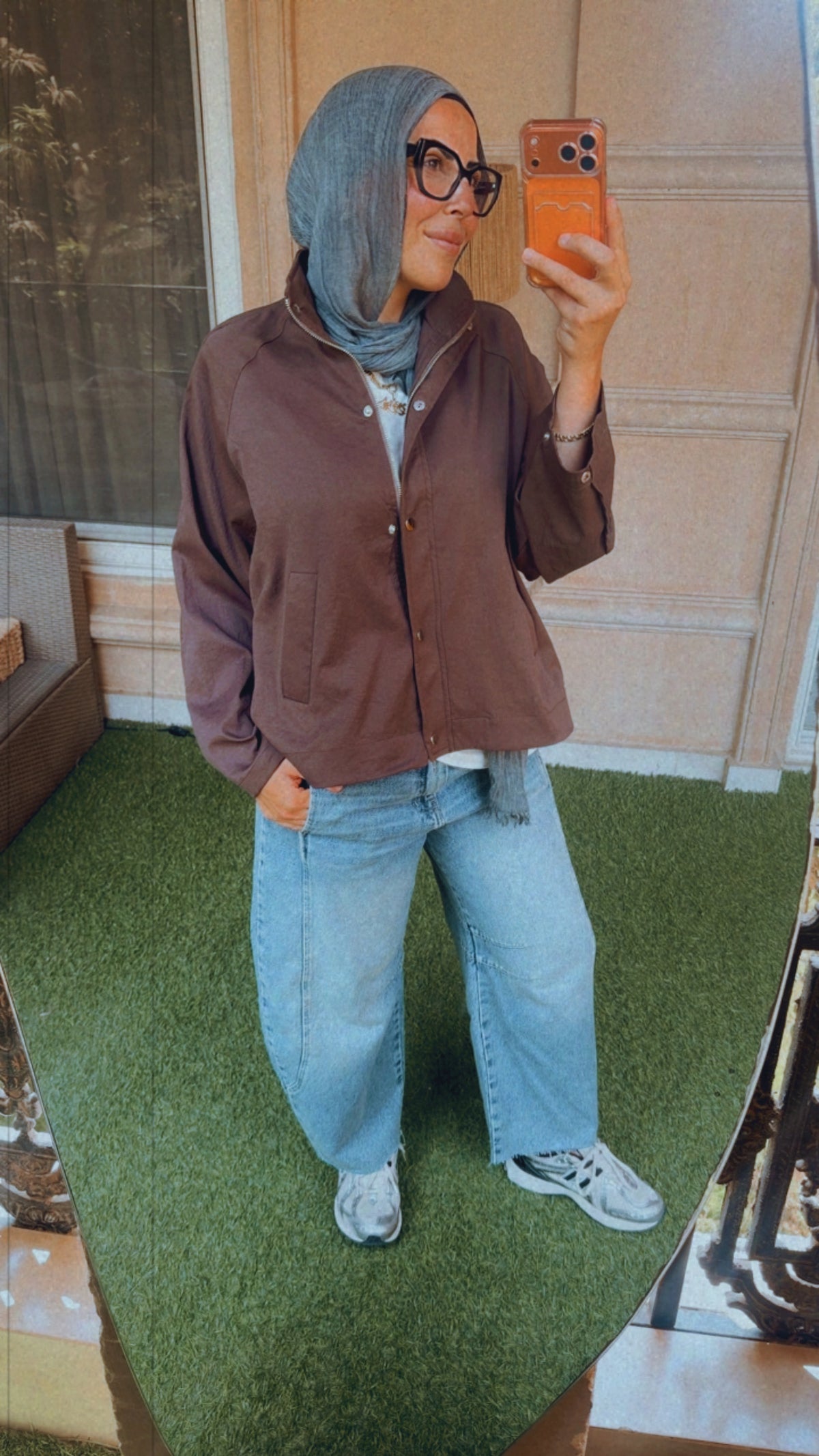 Balloon Denim Pants — Blue