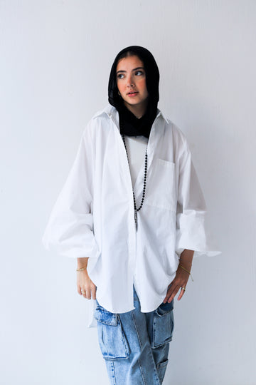 Jumper Sleeves Shirt - Offwhite