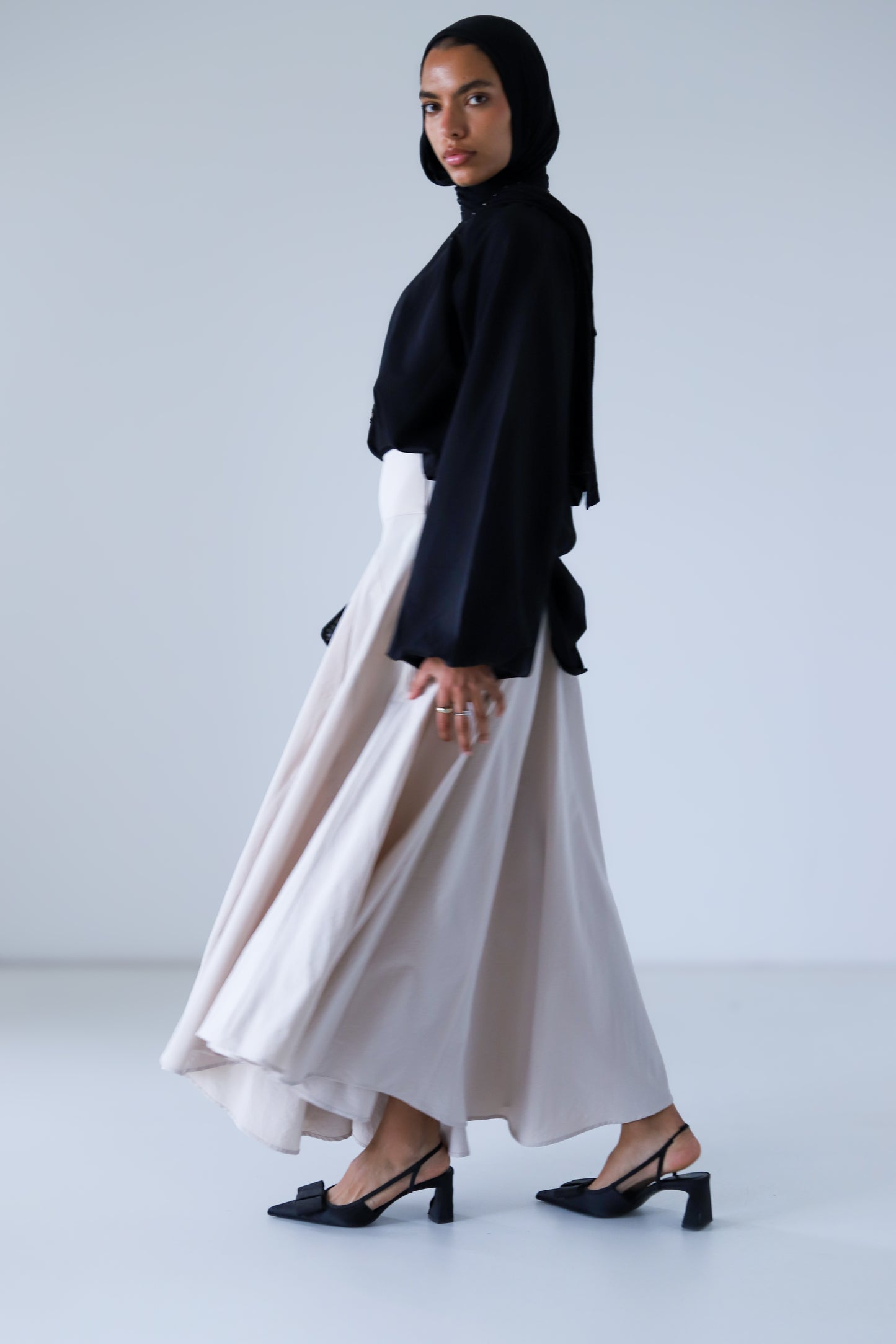Cloudline Skirt — Beige