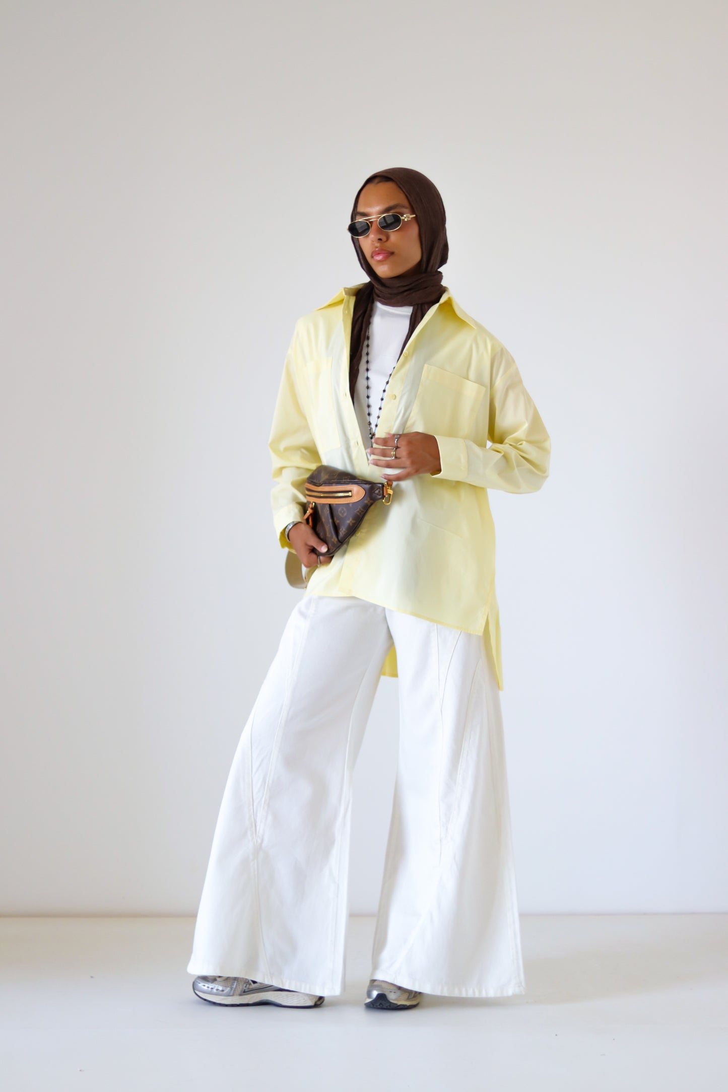Unicorn Poplin Shirt — Butter Yellow