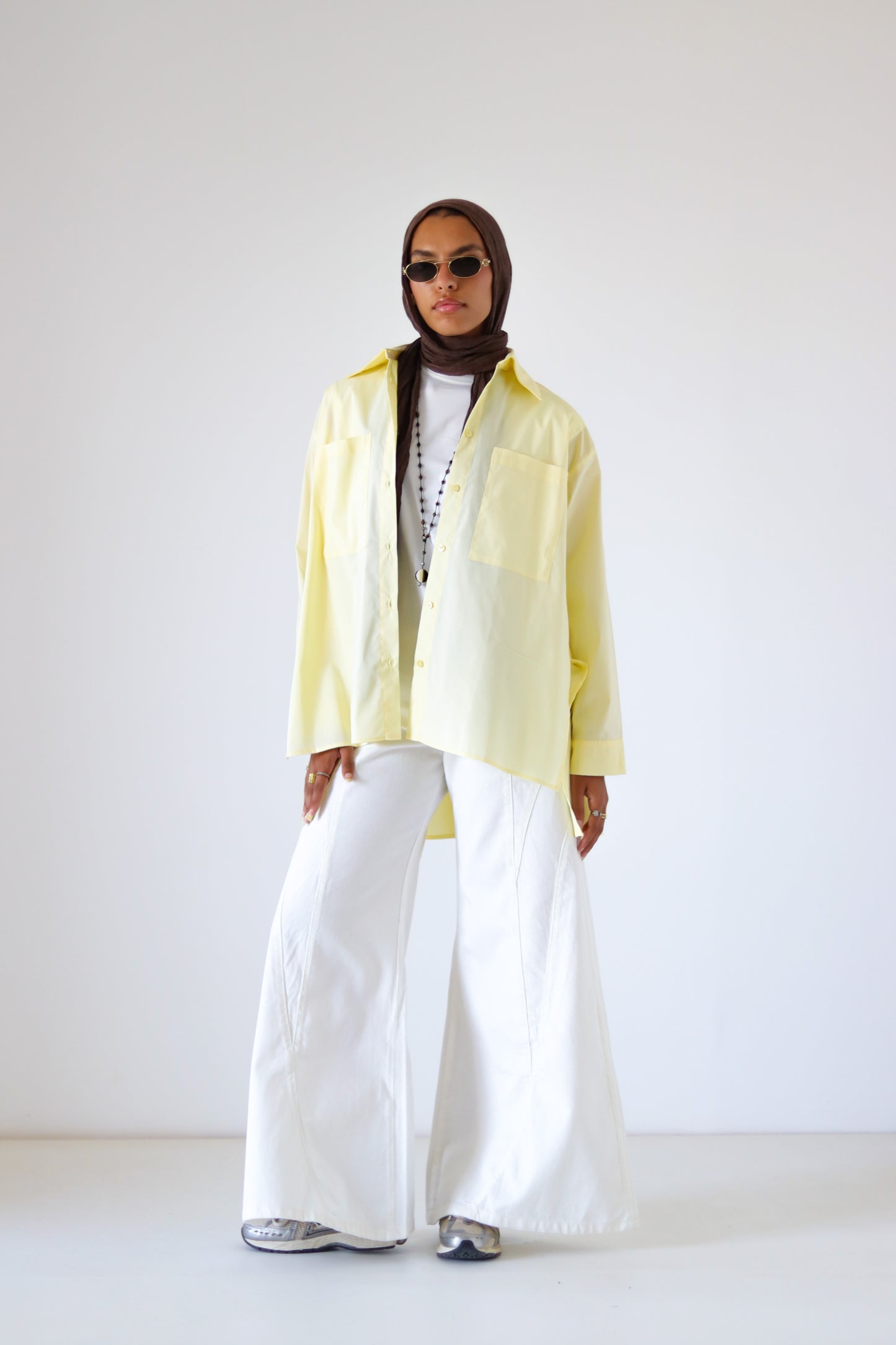 Unicorn Poplin Shirt — Butter Yellow