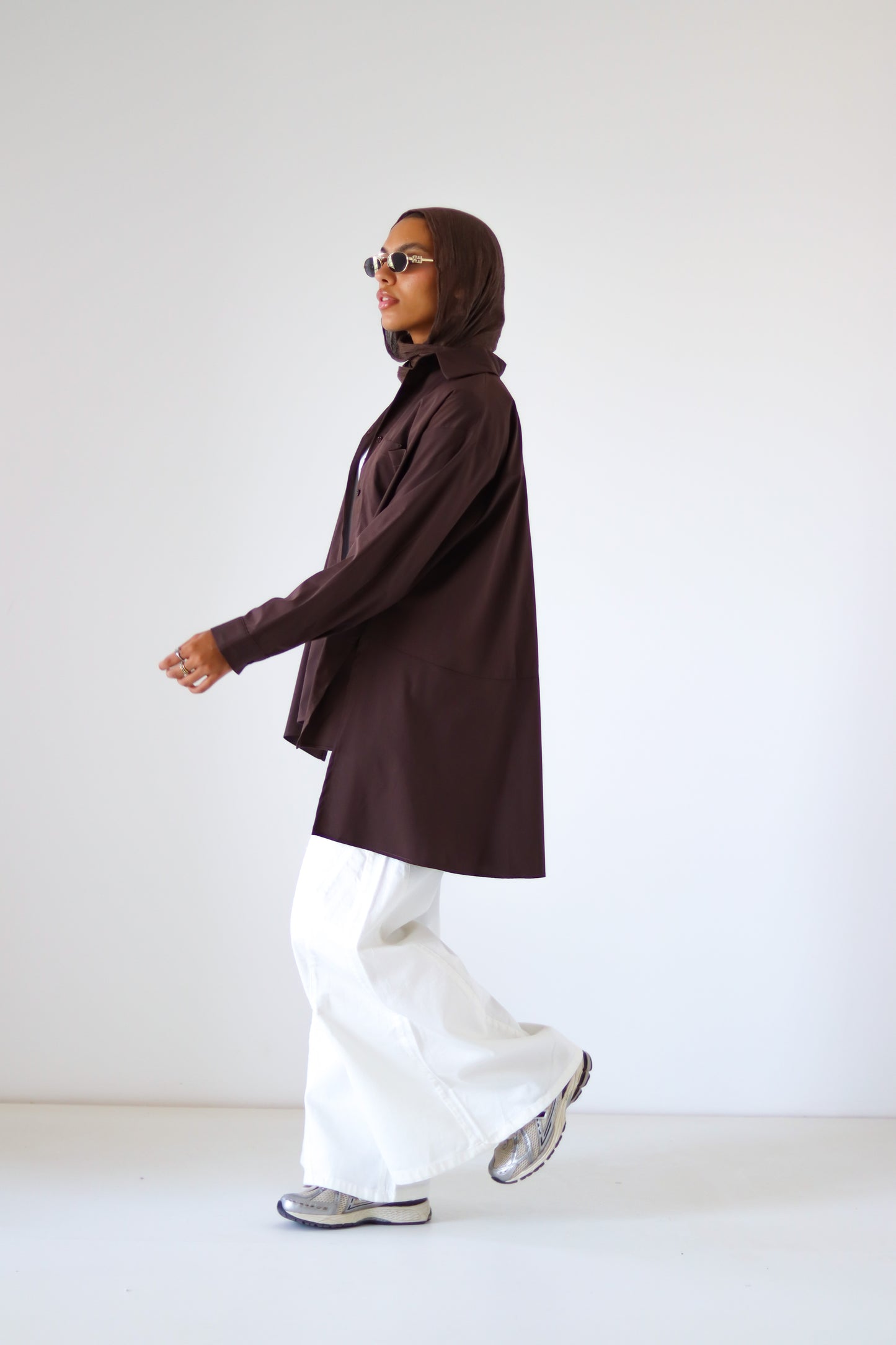 Unicorn Poplin Shirt — Brown