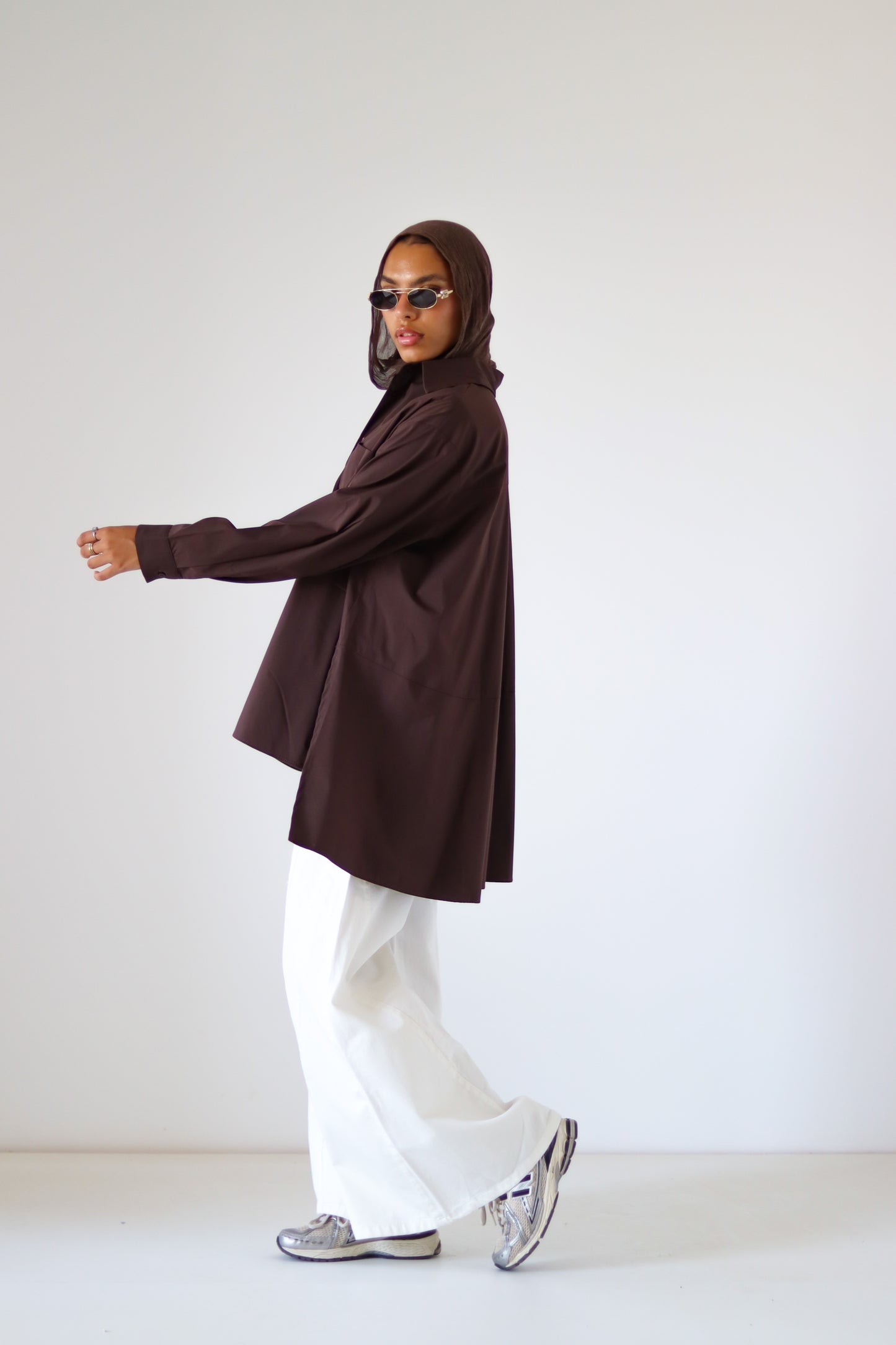 Unicorn Poplin Shirt — Brown