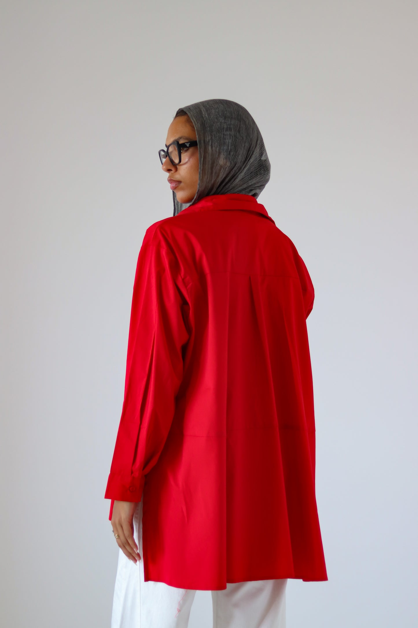 Unicorn Poplin Shirt — Red