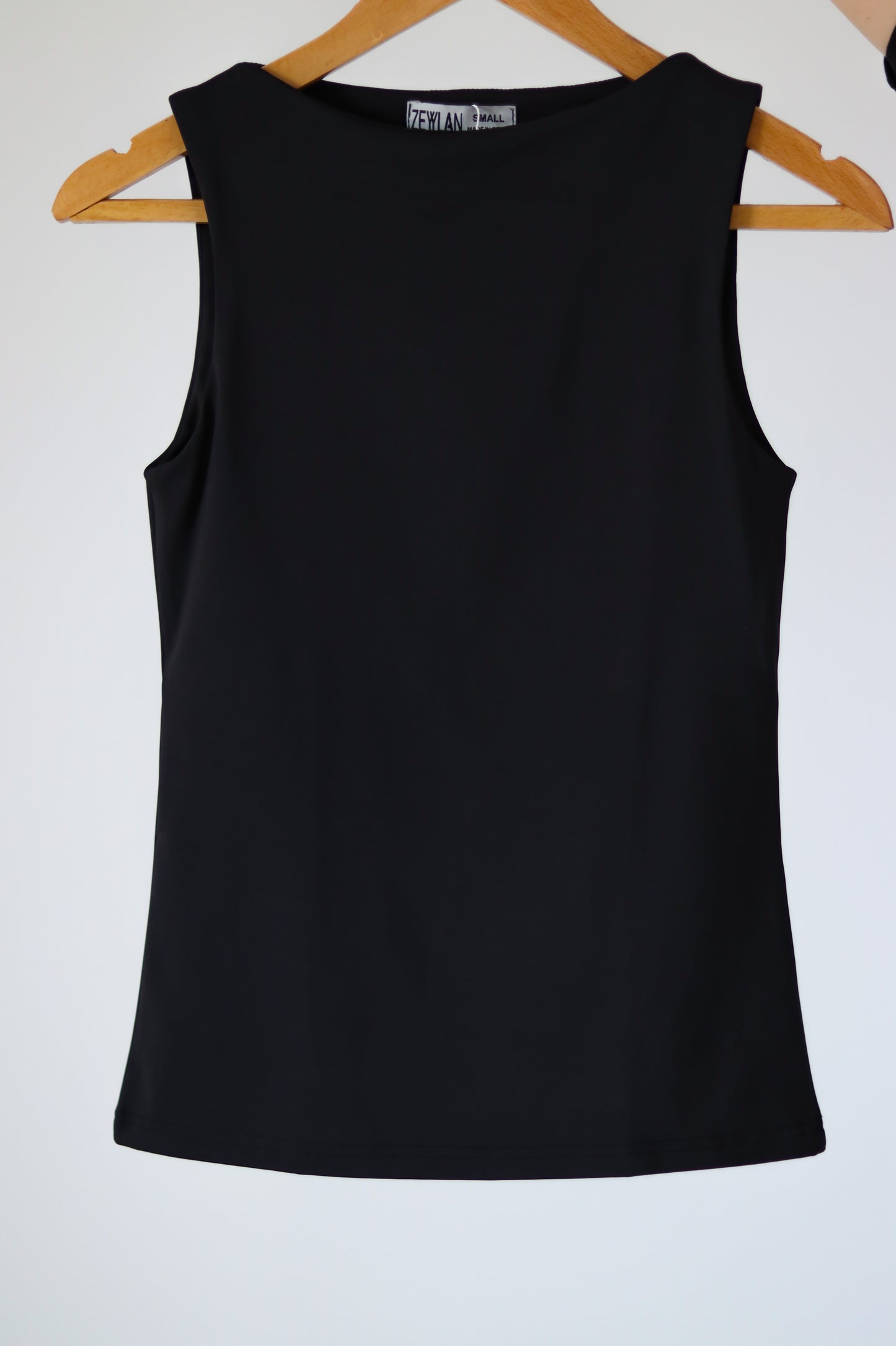 Soft Cloud Sleeveless Top — Black