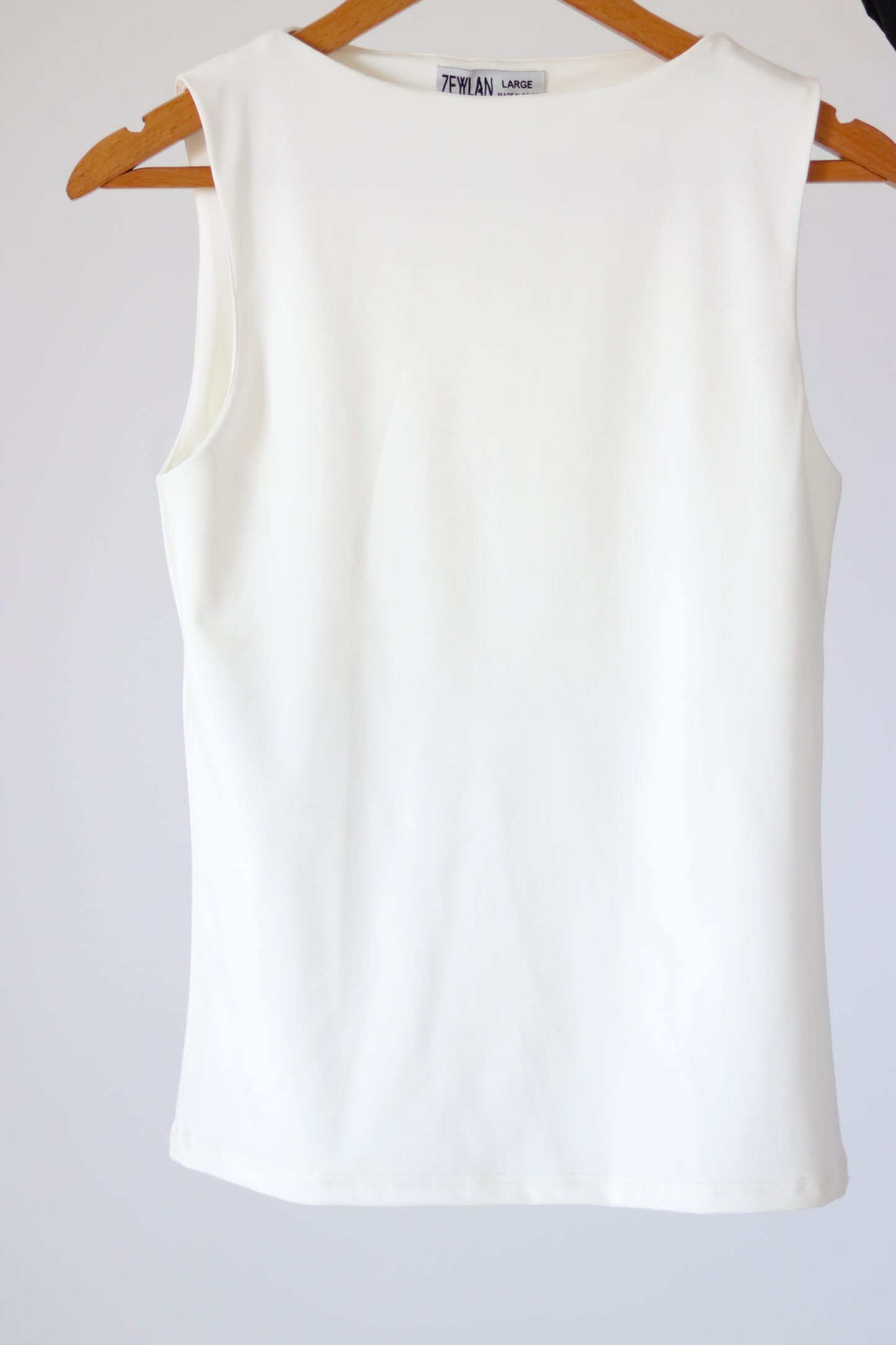 Soft Cloud Sleeveless Top — Offwhite