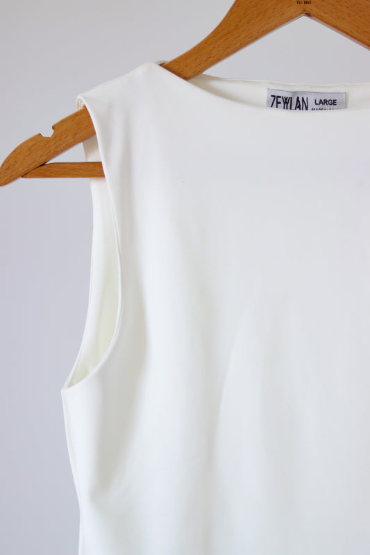 Soft Cloud Sleeveless Top — Offwhite