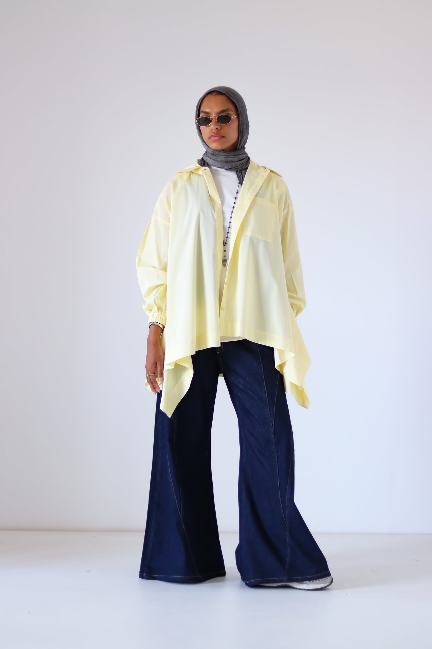 Wiggly Poplin Shirt — Butter Yellow