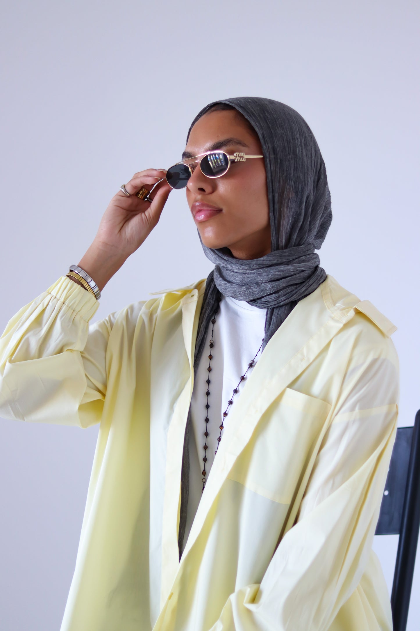 Wiggly Poplin Shirt — Butter Yellow