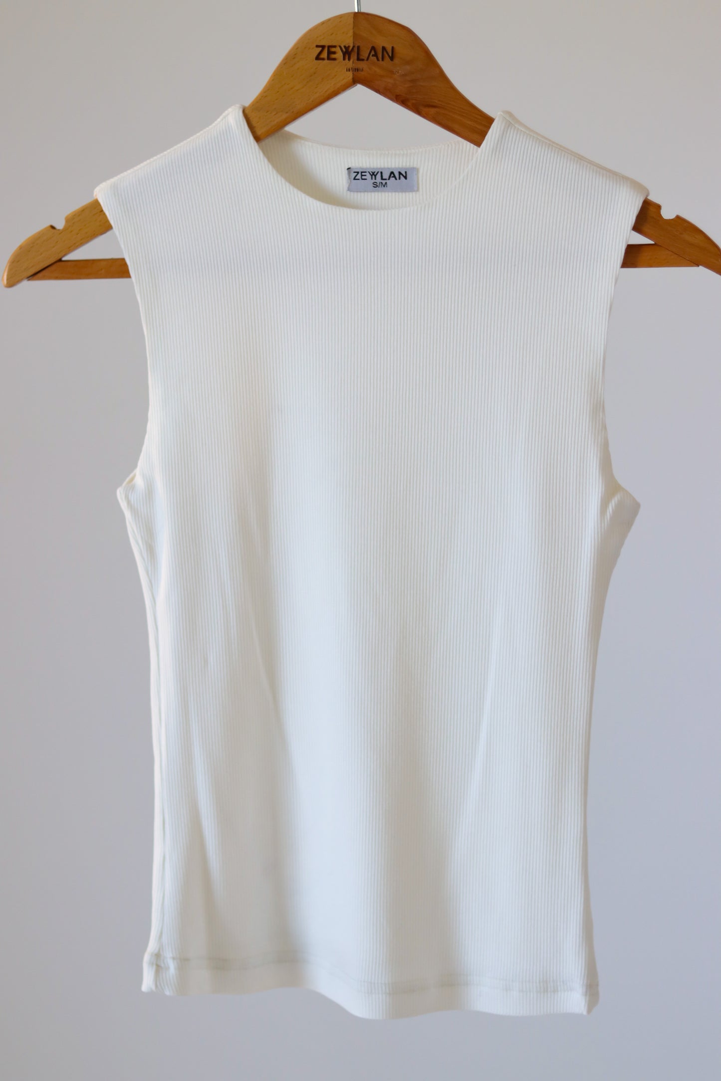 Ribbed Under Top — Offwhite
