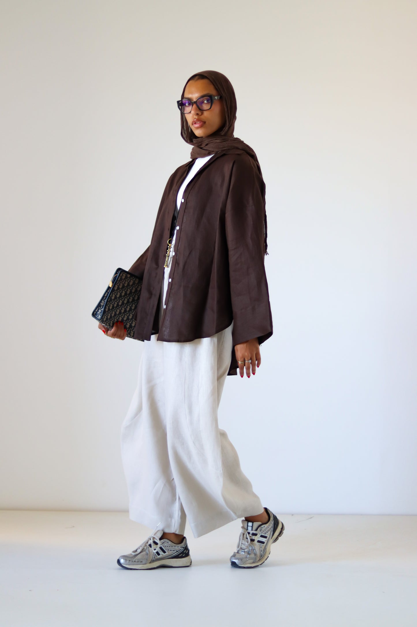 Xtra Balloon Linen Pants — Beige
