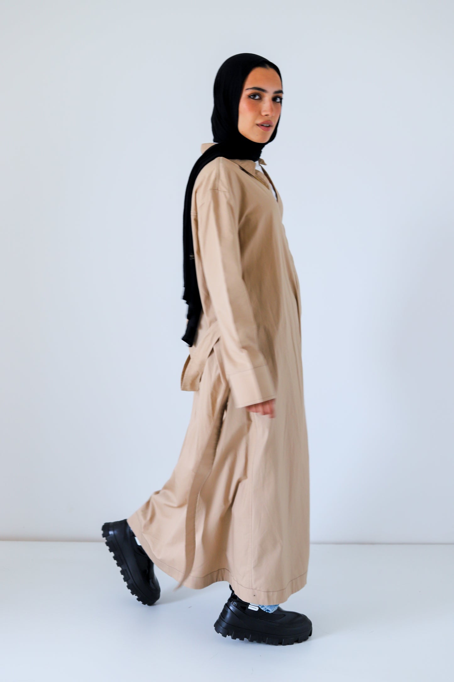 Easy To Style Dress — Beige