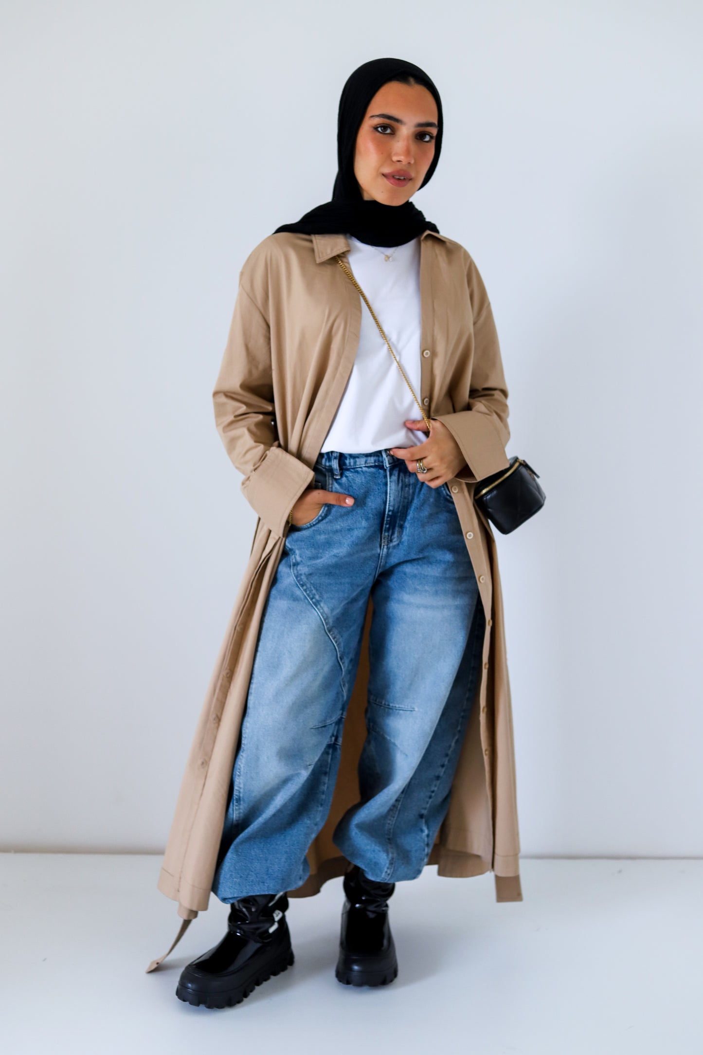 Easy To Style Dress — Beige