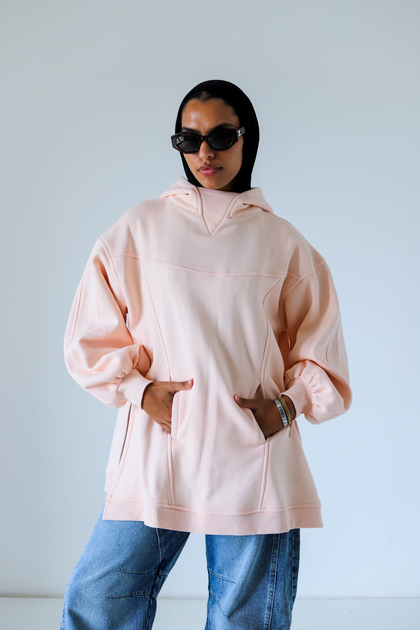 Cozy Hoodie — Baby Pink