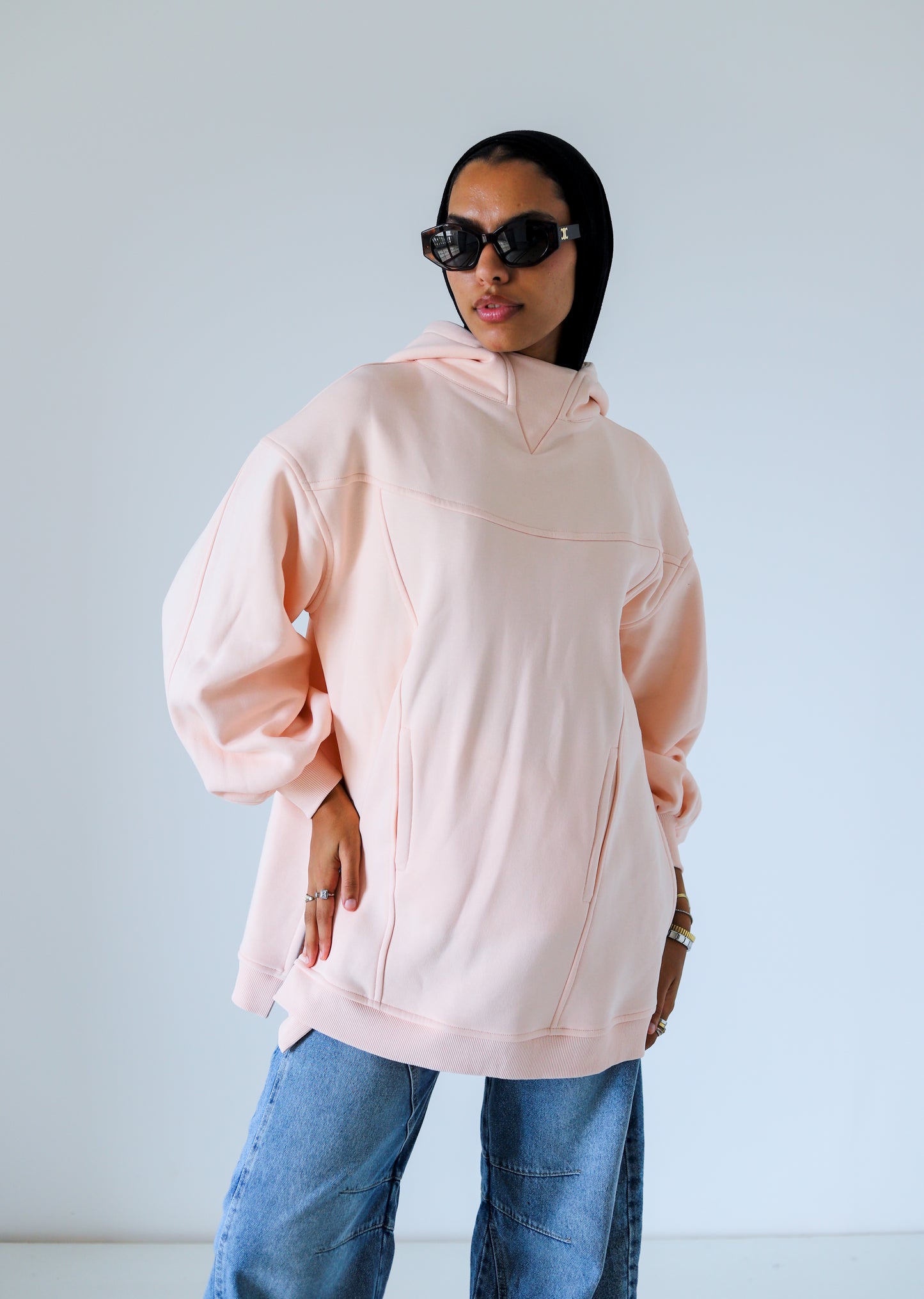 Cozy Hoodie — Baby Pink