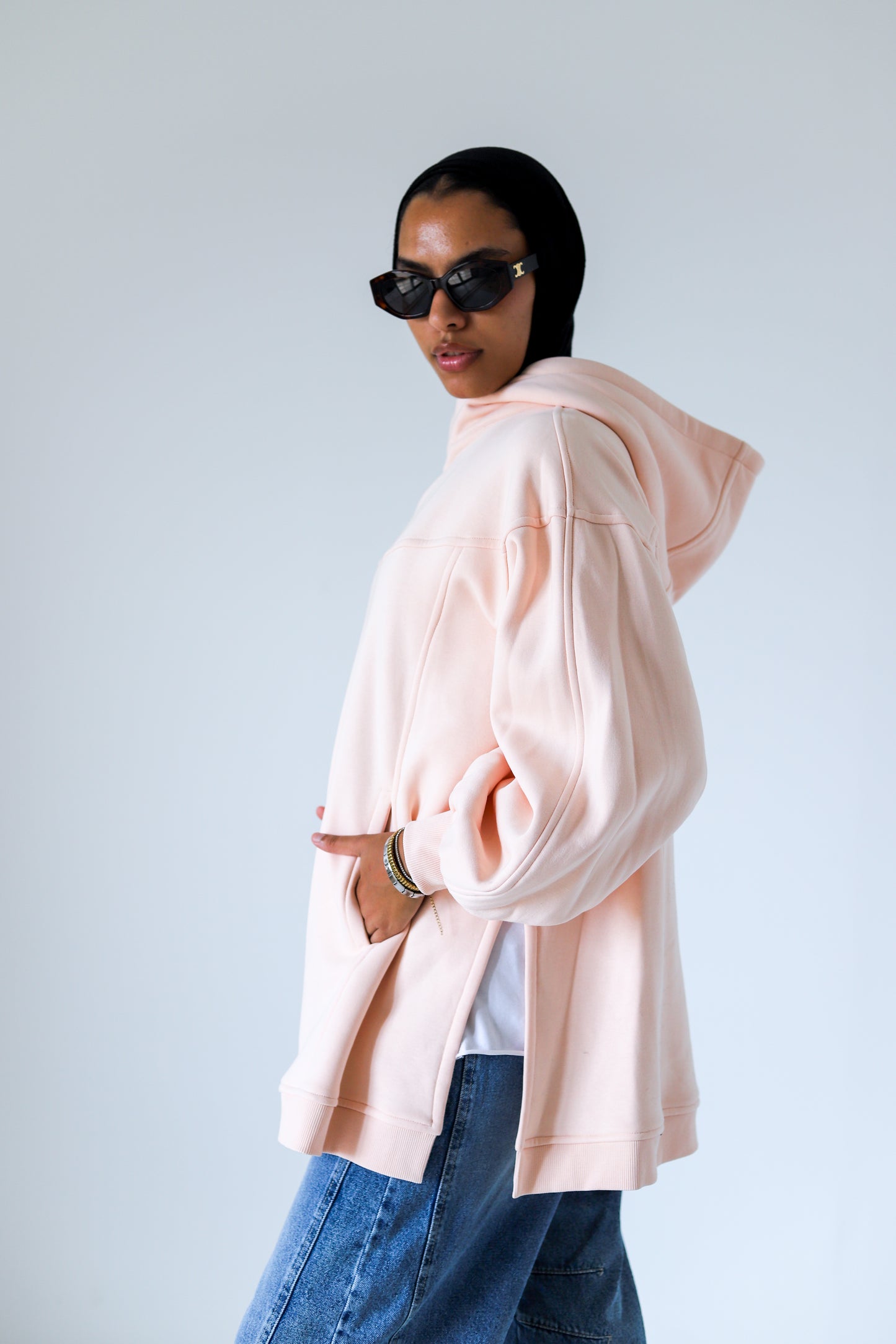 Cozy Hoodie — Baby Pink