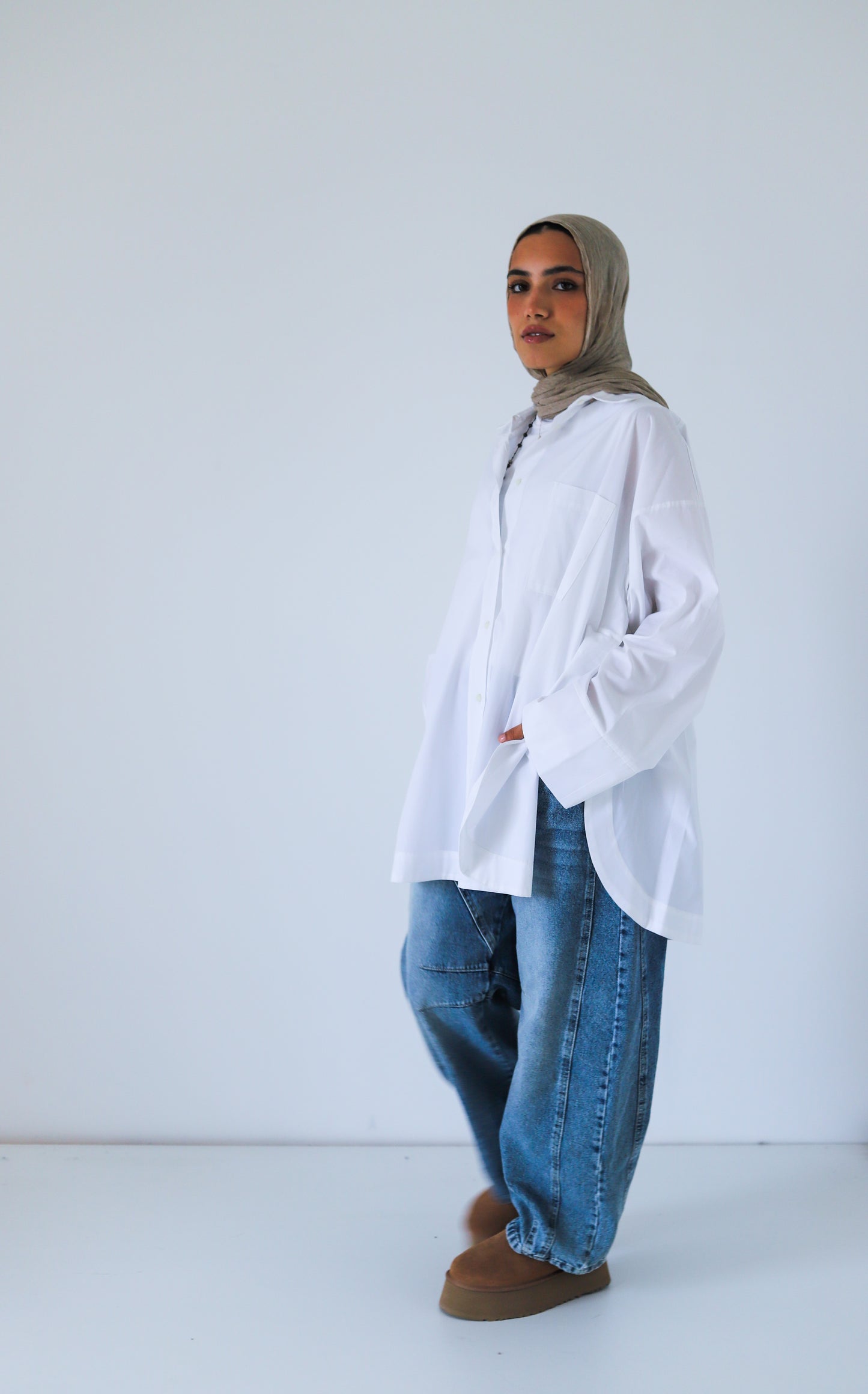 Big Slits Poplin Shirt — OffWhite