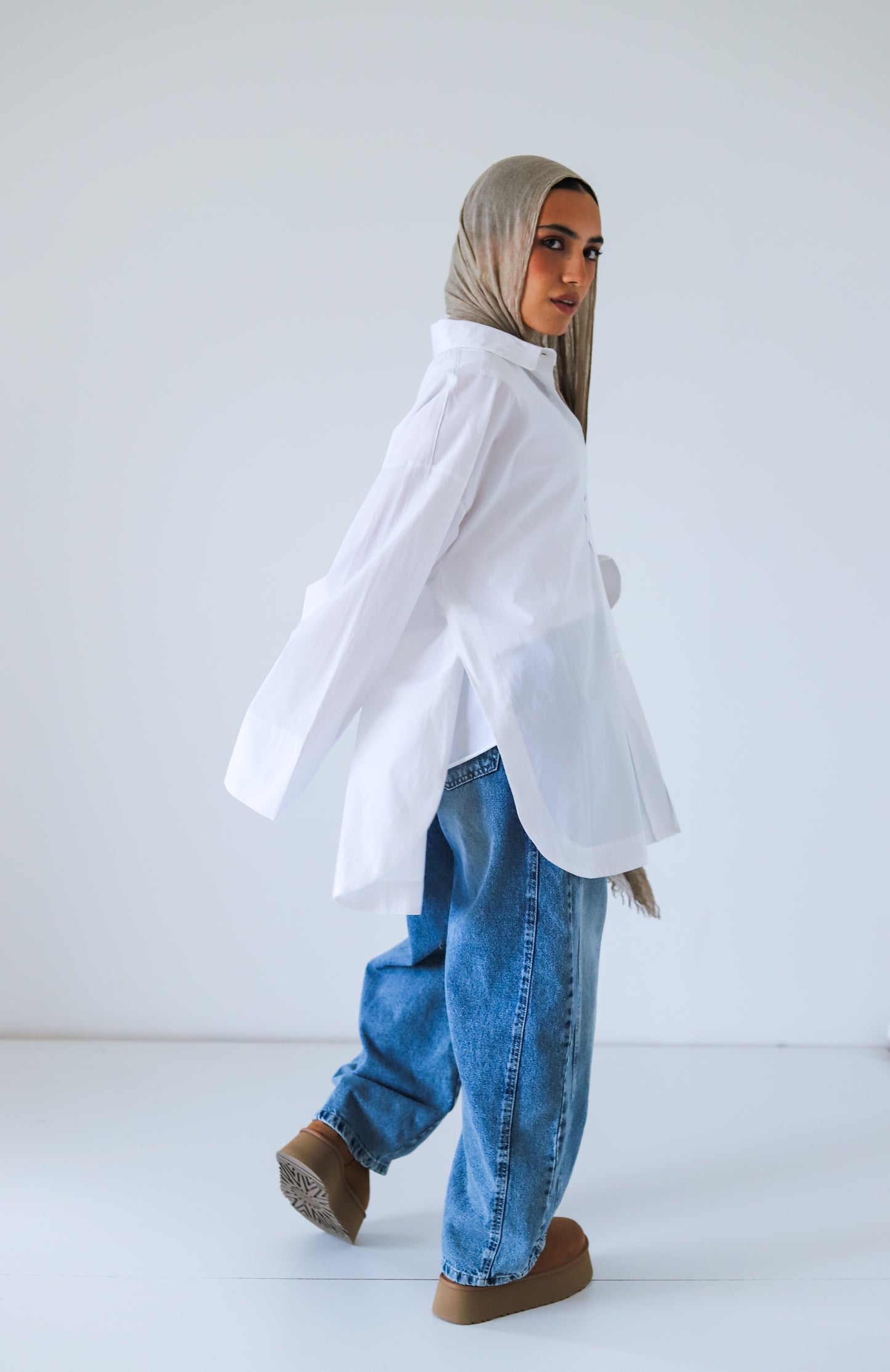 Big Slits Poplin Shirt — OffWhite